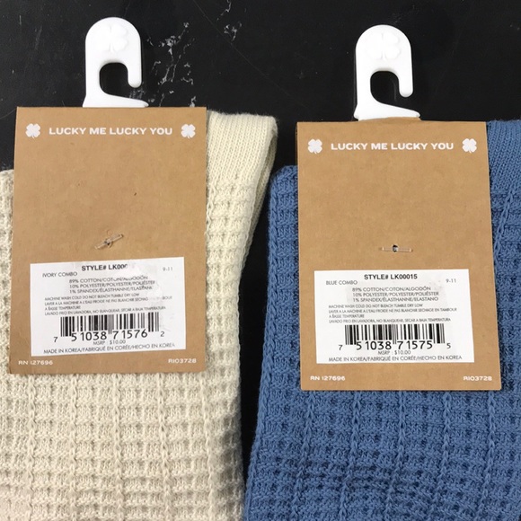 Lucky Brand quarter socks 2 pair women’s NWT - Picture 5 of 5